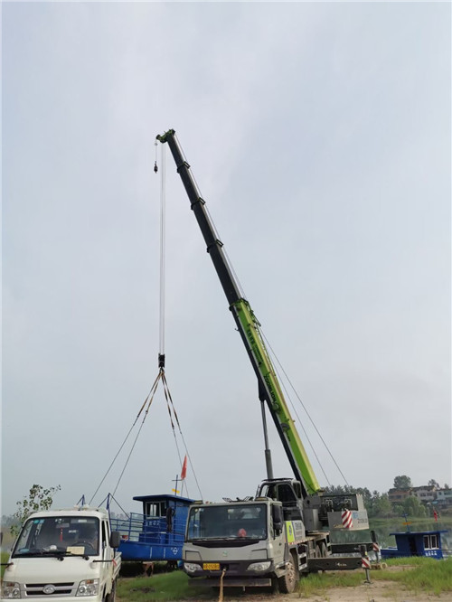 武平县桥梁建设吊装案例